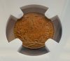 1 BANU 1867 VARIANTA HEATON GRADATĂ NGC MS 65 RB - imagine 4