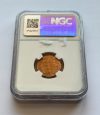 2 BANI 1867 VARIANTA HEATON GRADATĂ NGC MS 65 RD - imagine 2