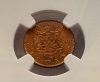 1 BAN 1900B CAROL I GRADATĂ NGC MS 66 RD - imagine 4